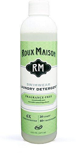 Roux Maison Laundry Detergent with High Efficiency (HE) All Purpose Formula, All Natural Laundry Soap, Up to 40 Machine Loads or 80+ Hand Washes, Swimwear Fragrance Free 8oz