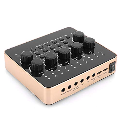 Audio Mixer,Nieuwe KTV Live Broadcast Externe Geluidskaart 3D Microfoon Opname USB Mixer voor Computer - Image 5