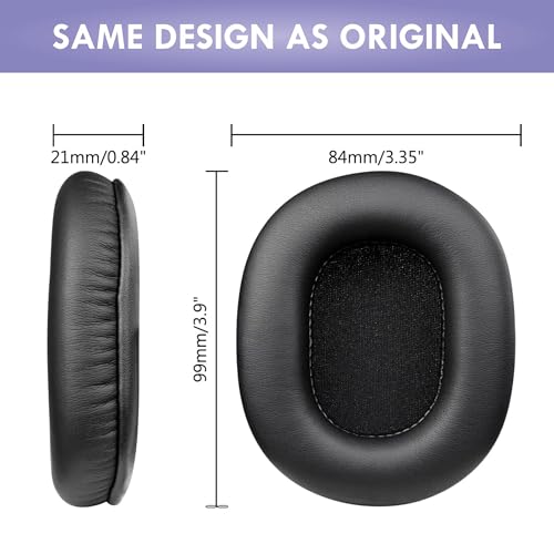 Image of Mayklen Headphone Cushion Pad Compatible with Boat Rockerz 550 & Boat Immortal IM 700 /IM1000D /IM 1300 Ear Cushion Replacement Pads Protein Leather, High-Density Memory Foam Earpad Cushions