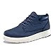 oiMKoi Men's Chukka Boots Casual Fashion Sneakers Lace Up Leather Ankle Boots Slip On Lightweight Walking Driving Shoes （Blue, 12）