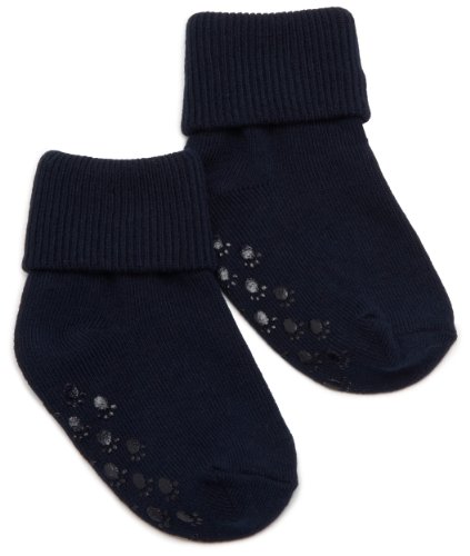 Jefferies Socks Non-Skid Triple Roll Sock, Navy, 12-24 Months