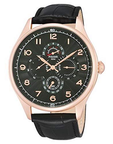 Pulsar PW9002 - Reloj para Hombres, Correa de Cuero Color Negro Pulsar PW9002 - Reloj para Hombres, Correa de Cuero Color Negro