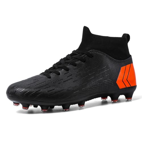 ESXGED Unisex Womens Soccer Cleats Shoes Mens Ankle Sock Football Boots Training Athletic Turf Sneakers