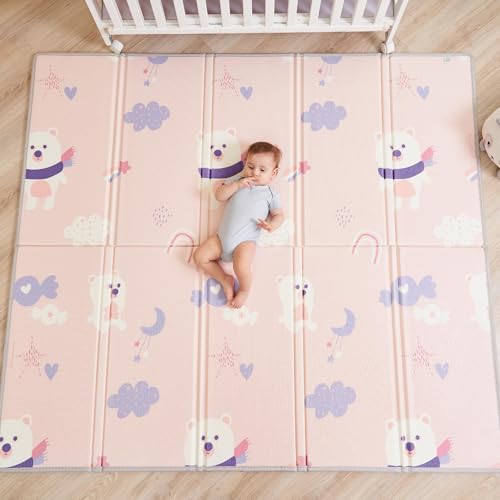 Tapis D'éveil Bébé Pliable Epais Réversible 150x180x1cm - Tapis D...