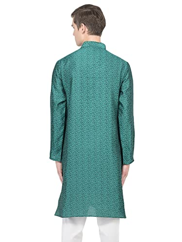 Image of SG LEMAN Knee Length Solid Kurta for Men | Silk | Long Sleeve | Ethnic Wear for Men | Party and Weeding wear Kurta