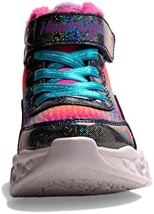 Skechers Women's Flutter Heart Lights-Simply Sneaker, Navy/Multi, 4 | Image 5