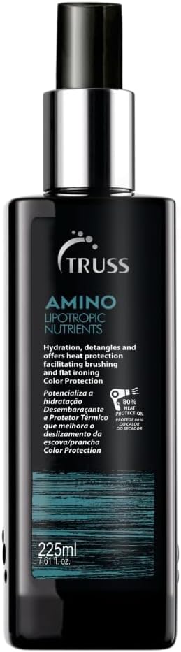 Amino Heat Protection Spray for Hair - Anti Frizz Leave In Hair Spray - Infused with Essential Oils to Hydrate & Replenish Amino Acids - Color Safe Heat Protectant & Detangler (7.61 oz)