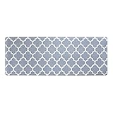 オカ(OKA) ササっと拭けるマット キッチンマット 約45cm×120cm グレー(モロッカン) (拭ける PVC 塩化ビニル)