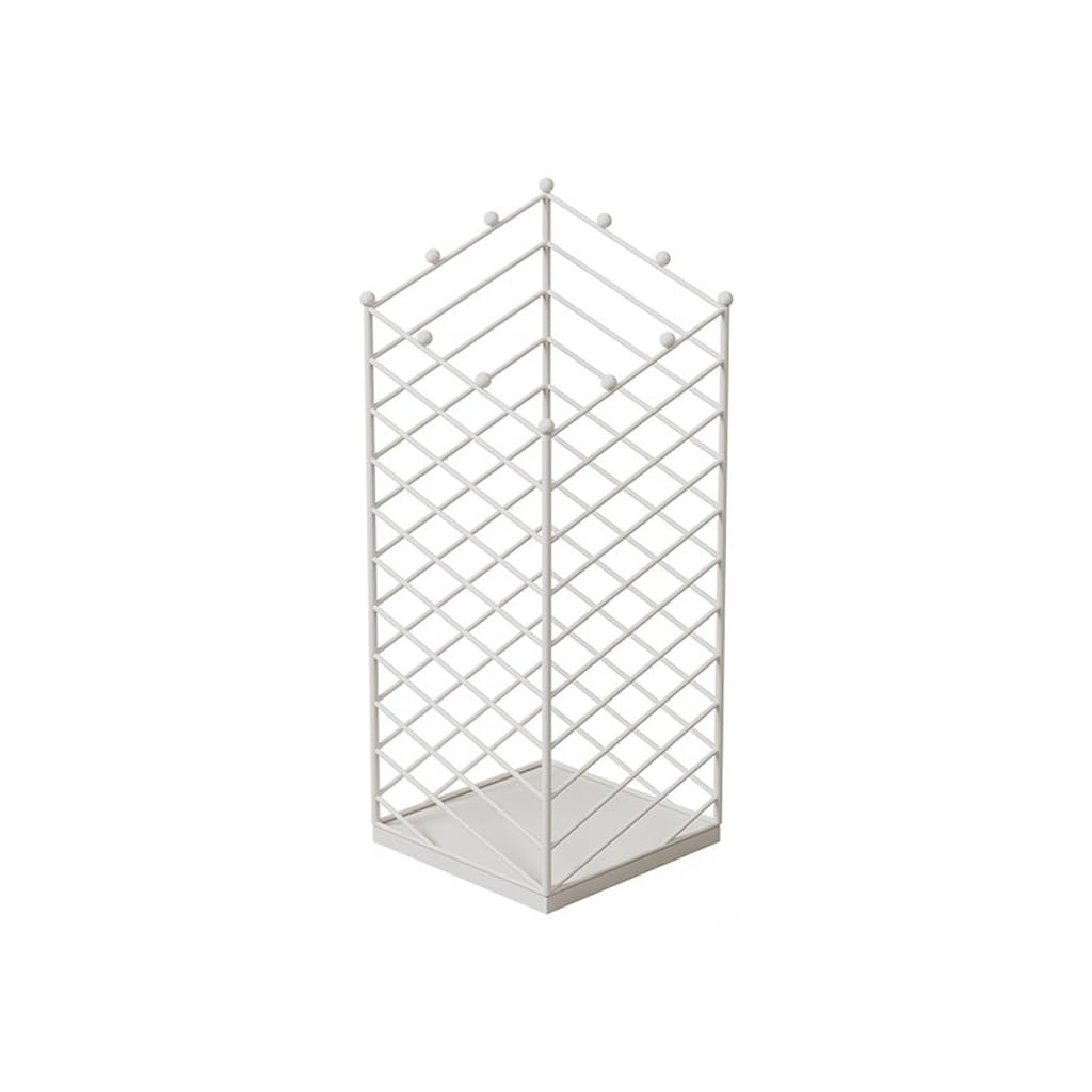 KLerDH Umbrella Stand, Stainless Steel Umbrella Rack Storage(Wit)