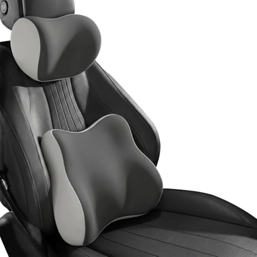 KJTYSDM Car Headrest Pillow & Lumbar for Nissan Sunny N17