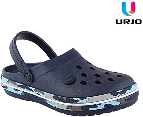 URJO CAMO Men's Clogs/Sandals with Adjustable Back Strap Ultra Soft & Flexibility Anti Skid Comfortable Waterproof Daily Mules Clogs/Sandals for Men