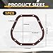 D060 Car Differential Gasket,Metal Core Rubber Coated Differential Cover Gasket Compatible with Dodge Chevrolet Ford Dana 60,Professional Car Accessories Gaskets
