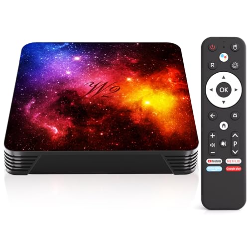 2026 Android TV Box 4GB RAM 128GB ROM 8K HDR Android Streaming Box WiFi 6 Dual Band Bluetooth 5.0 USB 2.0/3.0 HDMI LAN Ports H.265 Decoding Smart Box for TV