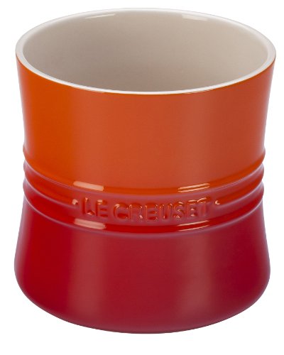 Le Creuset Stoneware Utensil Crock, 2.75 qt., Flame
