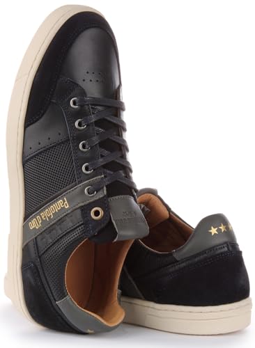 Pantofola d'Oro Vicenza Uomo Low Men's Lace Up Suede Leather Trainers (Navy, US 11.5)3