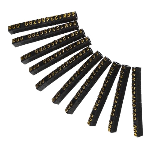 FOYTOKI Digital Sign Boards Jewelry Tag 5-Sided Plastic Display Cube Retail Store Tags Abs