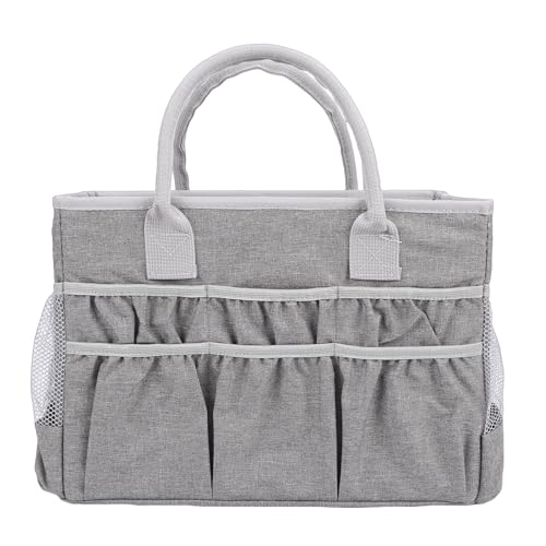 Luqeeg Bolsa Organizadora de Artesanato, Organizador de Arte, Sacola de Armazenamento de Artesanato, à Prova de água Multifuncional Grande Caddy de Armazenamento de Arte Com Vários Bolsos, Ideal para Professor, Oficial, Artista e Viajante