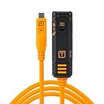 Tether Tools TetherPro Optima 10G USB-C TetherBoost Locking Extension Cable, 16’ (4.8m), High Visibility Orange
