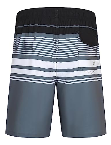 BOJIN Mens Swim Trunks 9" Quick Dry Stretch Swim Shorts Mesh Lining Bathing Suits Swimwear Beach Shorts with Pockets3
