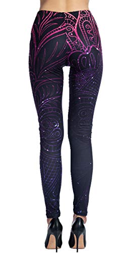 Ndoobiy Printed Leggings Basic Workout Yoga Pants Buttery Smooth Womens Leggings4