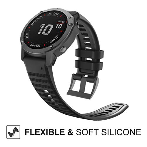 MoKo Strap Compatible with Garmin Fenix 7/7 Pro/6/6 Pro/5/5 Plus/Forerunner 965/955/945/Instinct/Instinct Solar/Instinct 2 - Image 3