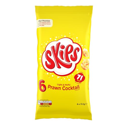 Skips Tingly Prawn Cocktail Flavour Crisps 6 x 13.1g
