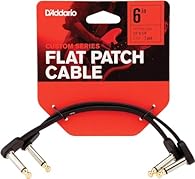 FLAT PLUG DESIGN - D’Addario’s Custom Series Flat Patch Cables help you optimize pedalboard space by allowing closer pedal placement while accurately transferring the subtle details of your sound COPPER CONDUCTORS - These cables utilize ultra-pure, o...