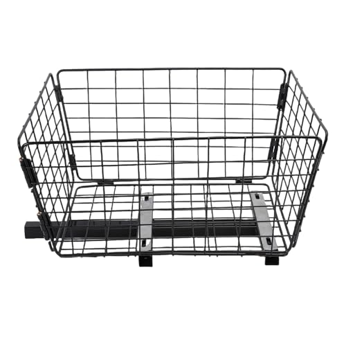 Eminchu Heavy Duty Folding Metal Scooter Rear Basket, Quick Attachment Basket, Mobility Scooter with Shopping Design, Ideal for Pride Drive Golden Merits Scooters