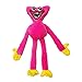 Poppy Playtime Huggy Wuggys Jouet en Peluche Monstre Horreur Saucisse Monstre Stuffed Doll 80 cm Cadeau d'anniver saire pour Fan de Jeu (Rose)