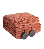 HOMISPRITE Heated Blanket King Size 100'x90',ETL Certification-6 Heating Levels Electric Blanket&1-10 Hour Auto Off,Heating Blanket with Dual Controller (RED)