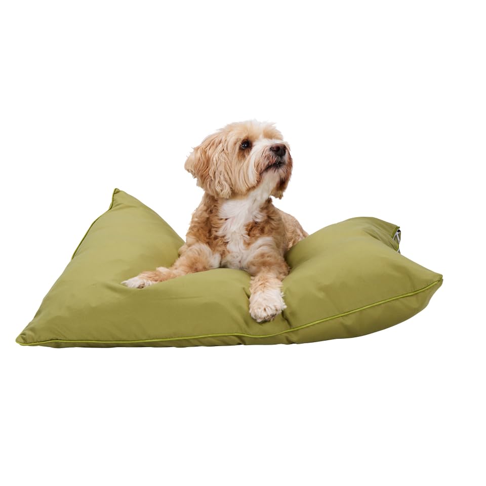 Cama para perros grandes Maxxpro cojín lavable verde de 60 x 80 cm