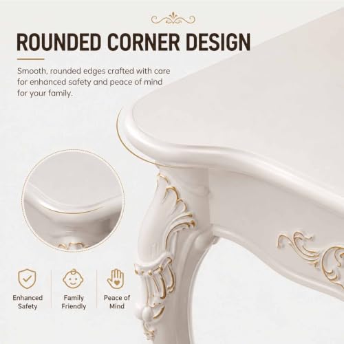 Mesa de recibidor de madera compacta para pasillos oscuros que necesitan vida 6