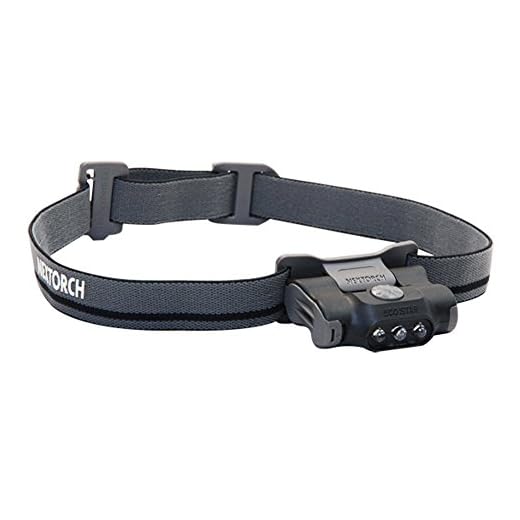 NEXTORCH Eco Star 2AAA Lightweight Multi-Mode Red/White LED Headlamp Color Black