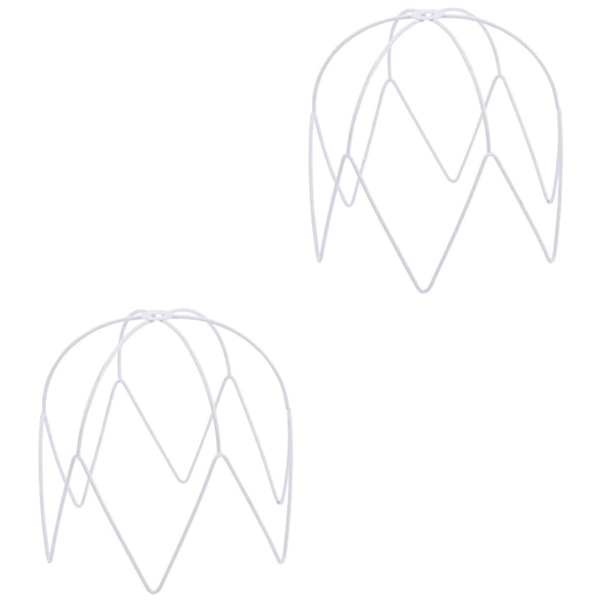 2 armazones de lámpara de tambor para soporte de techo en color blanco