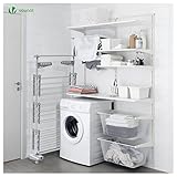 VOUNOT® Large 3 Tier Clothes Airer, Laundry Drying Rack Foldable Stainless Steel Clothes Horse for Indoor Outdoor - Image 4