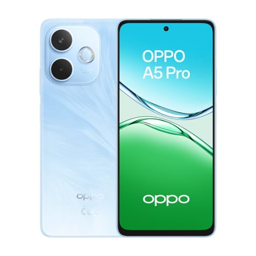 OPPO A5 Pro, Smartphone Android, 8 Go RAM + 256 Go, Déverrouillé, Feather Blue