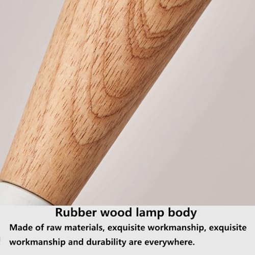 Lámpara colgante regulable led de un solo cabezal con detalles de madera 8
