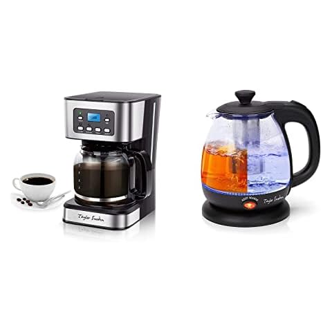 Taylor Swoden Programmable Coffee Maker&Electric Kettle with Tea Infuser Cover
