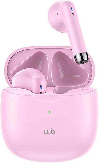 WB Fone de ouvido Bluetooth In-ear sem fio Noma TWS 28 Horas de Bateria Com Microfone Proteção IPX4 - Rosa