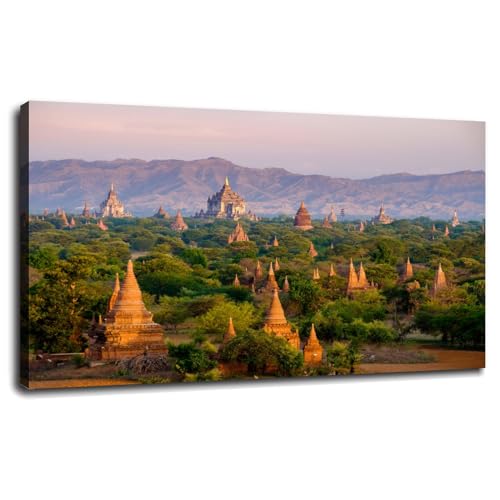 SSDDKL Bagan Sunrise Landscape Canvas Wall Art 13
