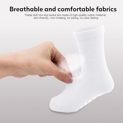 Baby Socks with Non Slip Grip, Cotton Crew Socks for Infants, Toddlers, Boys and Girls4