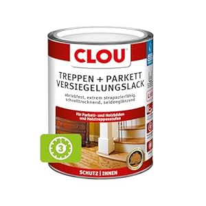 Clou L10 Aqua Treppen Parkettlack 2,5 L