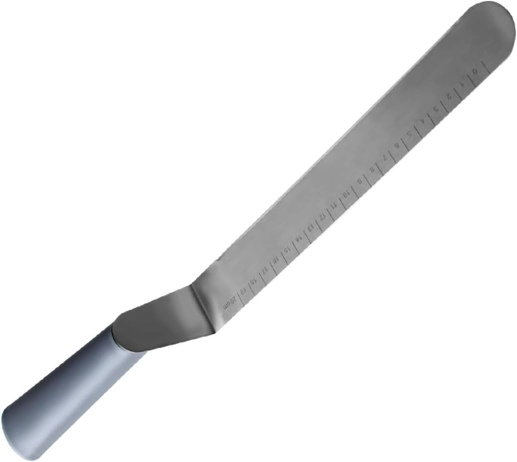 Stainless Steel Cream Scraper with Scale for Cheesecake Buttercream