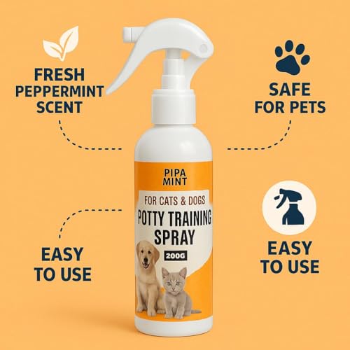 Image of Potty Training Spray for Puppy - 200ml Dog Potty Spray | Pee Spray for Dogs & Cats | Potty Spray for Dog Training | Pet Potty Training Spray | Dog Poop Spray for Training (Pack of 1)