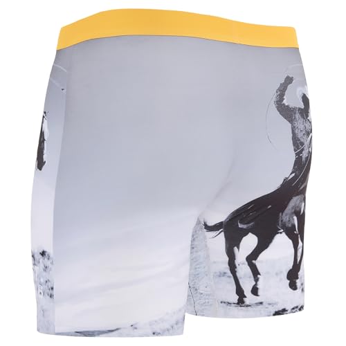 Yellowstone Men's Boxer Briefs - No Fly, Anti-Chafing Stitching, Comfort Shaped/Cotton Lined Crotch4
