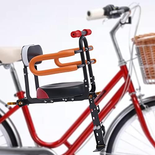RibasuBB Kids Bike Seat, Portable Retractable Foldable Front Mounted Child Bike Seat, Bike Attachment Suitable for All Types of Bicycles