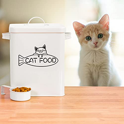Vumdua Dog And Cat Food Storage Container, Farmhouse Pet Food Storage Containers With Lid And Dry Food Scoop, Durable Airtight Cat Food Container, Great Gift For Pet Owners #TOP6