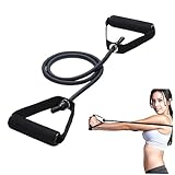 CONGARTENO Elastisches Fitnessband mit Griffen und Türanker Widerstandsband aus Naturlatex Robustes Workout für Yoga Stretching Krafttraining Geeignet für Fitnesslevel und Trainingsorte