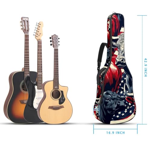 Sac pour guitare étanche 42.9 pouces housse de protection guitare acoustique avec poches