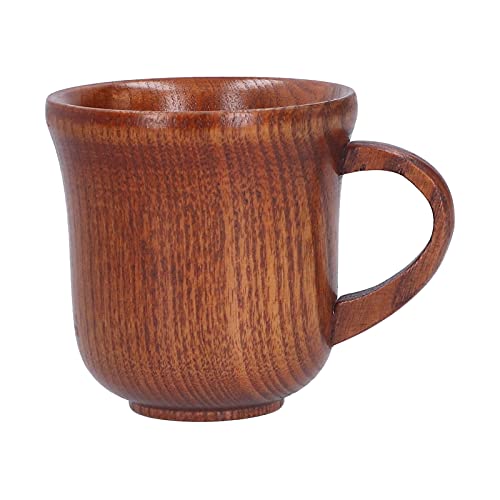 Duokon Wooden Mug With Handle,Wooden Beer Mugs Vintage Teacup Handmade Wood Mug Coffee Tea Cups #TOP10